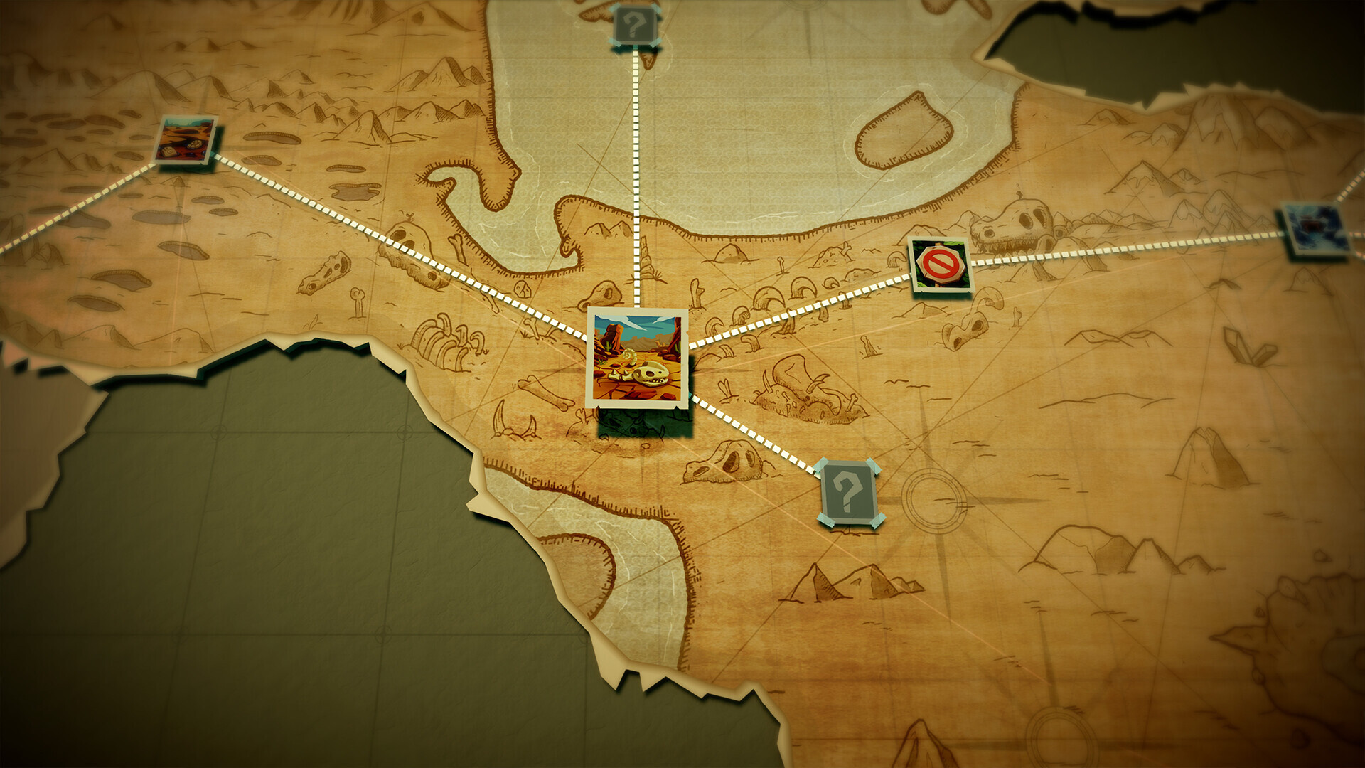 A screenshot of a map UI screen from Two Point Museum