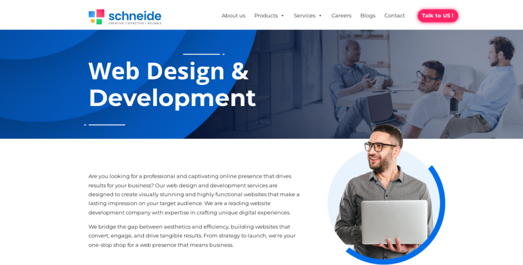 Schneide solutions - Best web design company in trivandrum