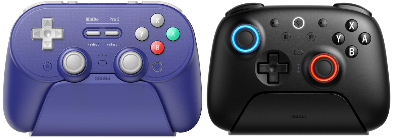 8BitDo Pro 3 and Ultimate 2 Bluetooth Controllers