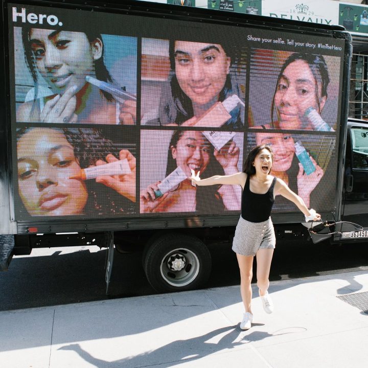 How Walls.io Social Media Displays Transform Engagement at Events iamthehero social wall truck 1 720x720
