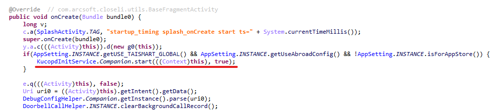 The malicious service was launched only under specific conditions