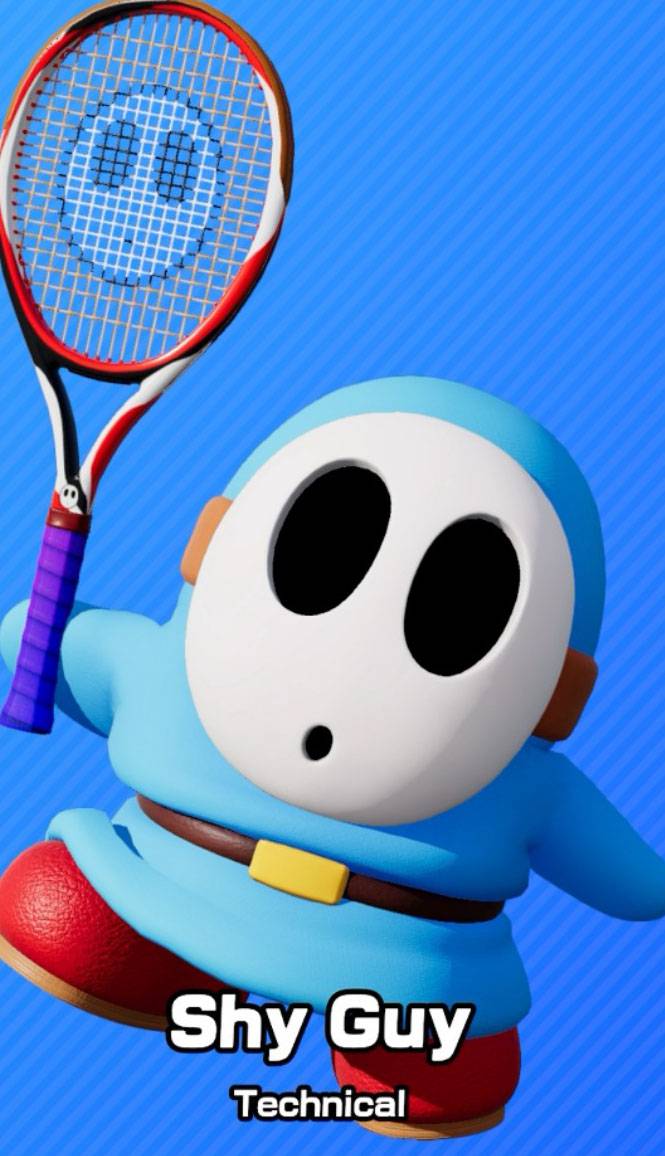 Light Blue Shy Guy as seen in Mario Tennis Fever.