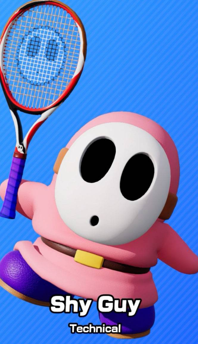 Pink Shy Guy as seen in Mario Tennis Fever.