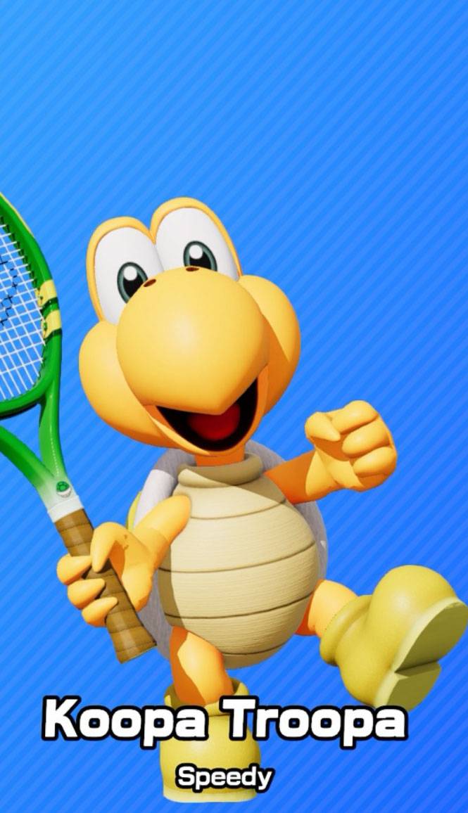 Yellow Koopa Troopa as seen in Mario Tennis Fever.